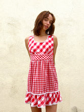 Vintage Young and Innocent Red and White Picnic Dress