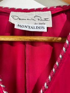 Oscar De La Rental Pink Polyester Caftan