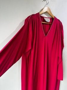 Oscar De La Rental Pink Polyester Caftan