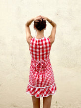 Vintage Young and Innocent Red and White Picnic Dress