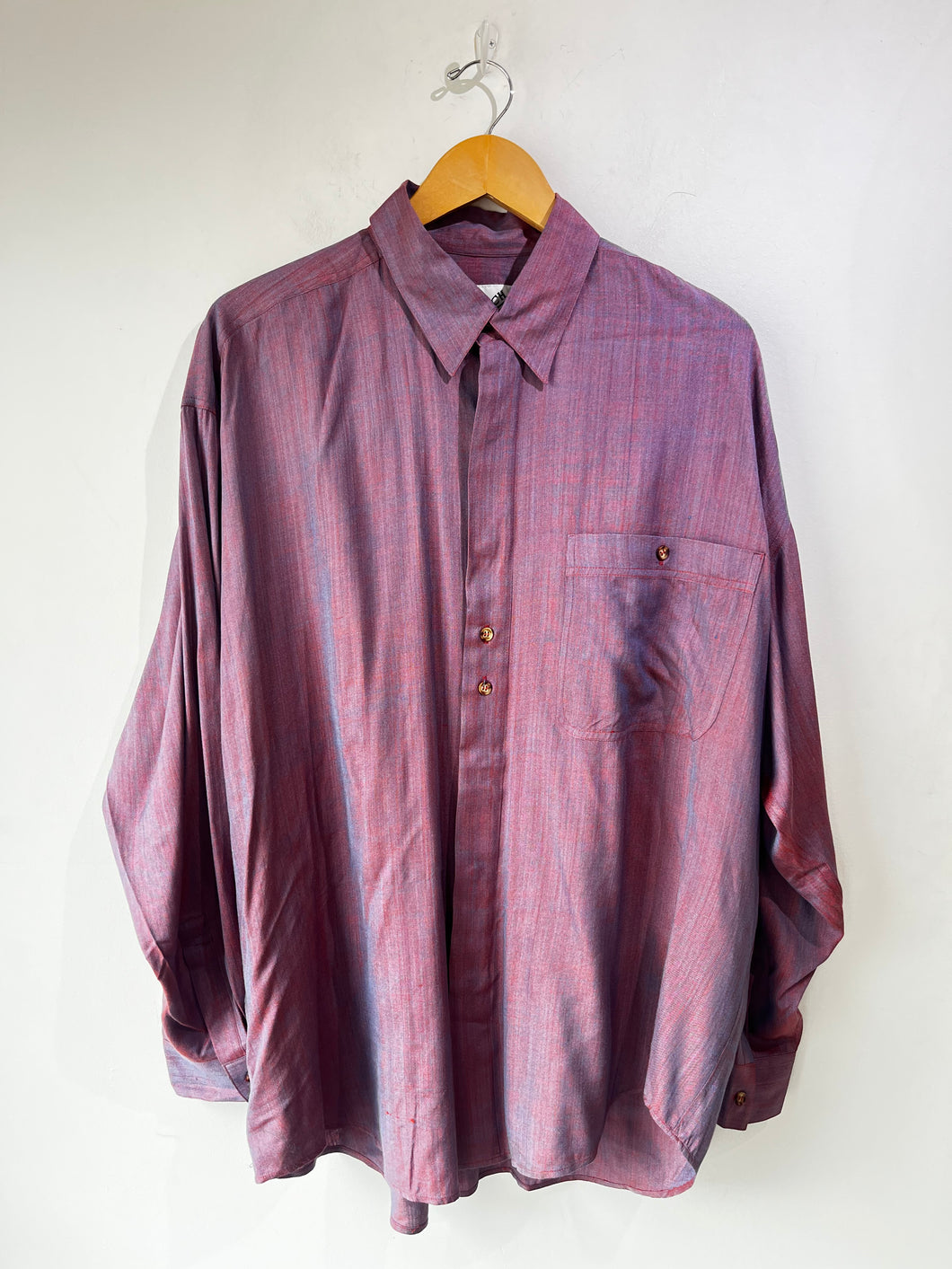 Goouch Purple Sharkskin Men's Shirt