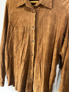 Mauritius Tan Suede Men's Shirt