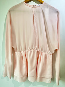 Tome Ballerina Pink Polyester Peplum Top