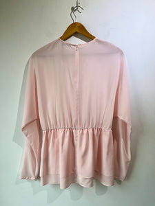 Tome Ballerina Pink Polyester Peplum Top