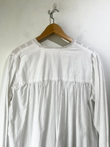 Straw London White Cotton Nightgown