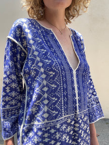 Isabel Marant Etoile Blue Caftan Mini Dress