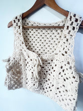 Cream Wool Crochet Vest