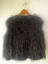 Rebecca Taylor Black Mongolian Fur Vest