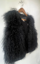 Rebecca Taylor Black Mongolian Fur Vest