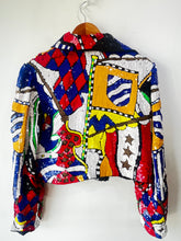 Vintage French Collizioni Multi Color Sequin Jacket