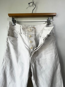 Jesse Kamm White Handy Pants