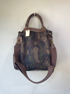 Felisi Italian Leather and Camo Bag