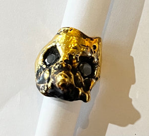 Sylvie Auvray Brass Face Ring