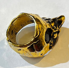 Sylvie Auvray Brass Face Ring