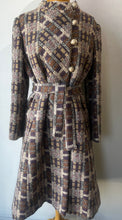 Rodrigues Lavender and Tan Tweed Coat