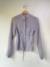 Hugo Boss Gray Ruffle Tuxedo Shirt