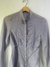 Hugo Boss Gray Ruffle Tuxedo Shirt