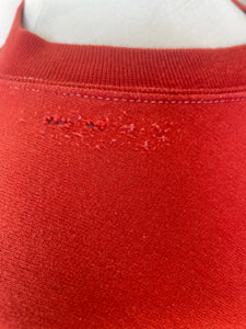 Rachel Comey Red Orange Distressed Sweatshirt