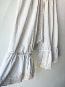 Vintage White Cotton Pantaloons