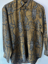 Claudio Valentino Abstract Print Men's Shirt