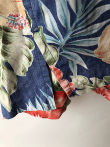 Reyn Spooner Blue and Red Hawaiian Shirt