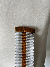 Dutzi Brown, Grey and White Nylon Web Belt