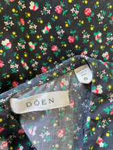 Doen Black Floral Mini Dress