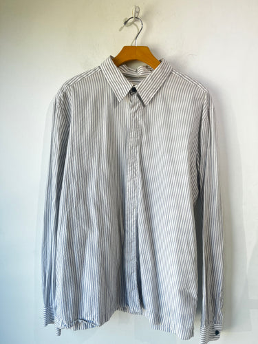 Stephen Schneider Grey and White Stripe Men's Shirt