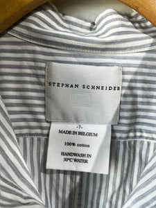 Stephen Schneider Grey and White Stripe Men's Shirt