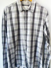 Stephen Schneider Men's Grey and Green Grid Plaid Shirt