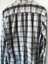 Stephen Schneider Men's Grey and Green Grid Plaid Shirt