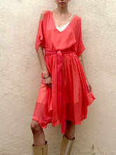 Electric Feathers Silk Organza Dress