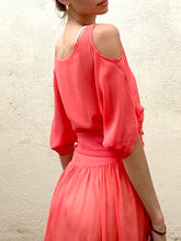 Electric Feathers Silk Organza Dress