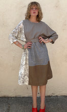 Aodress Blue, Brown and Gingham Dress
