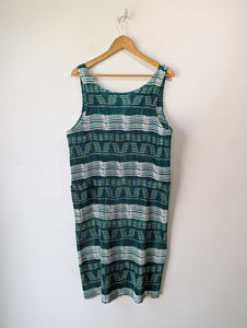 Issey Miyake IM Product Green and White Accordion-Pleated Long Vest