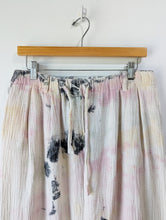 Raquel Allegra White, Pink, and Black Tie-Dye Pants