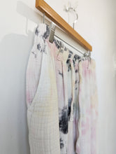 Raquel Allegra White, Pink, and Black Tie-Dye Pants