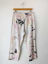 Raquel Allegra White, Pink, and Black Tie-Dye Pants