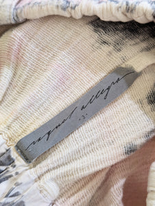 Raquel Allegra White, Pink, and Black Tie-Dye Pants