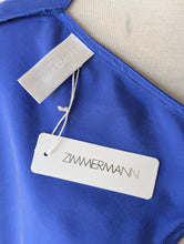 Zimmerman Royal Blue Silk Spaghetti Strap Mini Dress