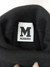 Missoni Black Cashmere Short Sleeve Turtleneck