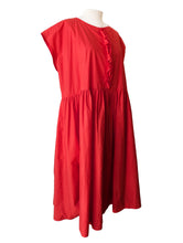 Apuntob Red Ruffle Dress