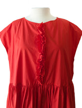 Apuntob Red Ruffle Dress