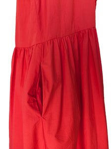 Apuntob Red Ruffle Dress
