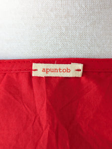 Apuntob Red Ruffle Dress