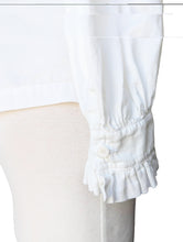 Raquel Allegra White Ruffle Blouse