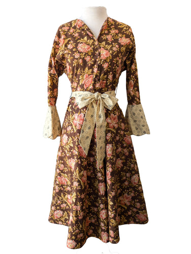 Batsheva Brown Floral Dress