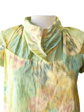 Marni Green Yellow Floral Blurry Blouse