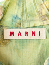 Marni Green Yellow Floral Blurry Blouse
