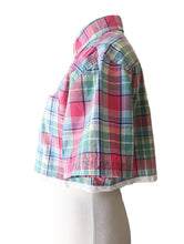 Wishful Sinful Raspberry Plaid Lace Trimmed Shirt